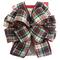 20.5&#x22; Red, White &#x26; Green Plaid Christmas D&#xE9;cor Bow by Celebrate It&#xAE;